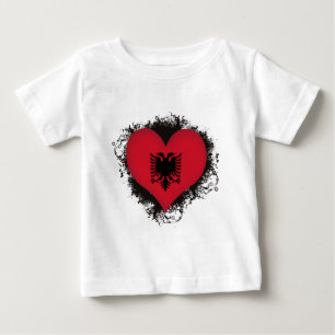 Vintage I Love Albania Baby T-Shirt