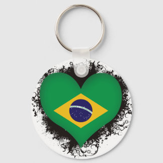 Vintage I Love Brazil Key Ring
