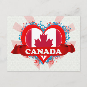 Vintage I Love Canada Postcard