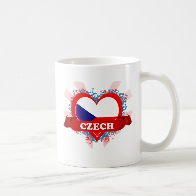 Vintage I Love Czech Coffee Mug (Right)