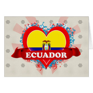 Vintage I Love Ecuador