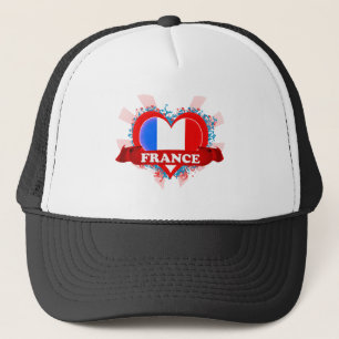 Vintage I Love France Trucker Hat