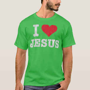 Vintage I Love Jesus T-Shirt