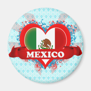 Vintage I Love Mexico Magnet