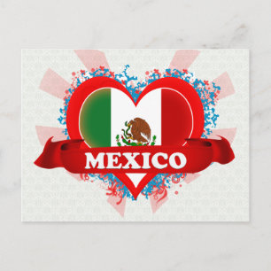 Vintage I Love Mexico Postcard