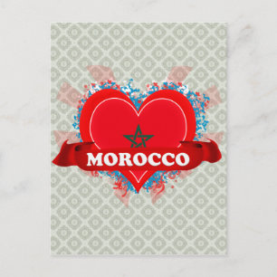 Vintage I Love Morocco Postcard
