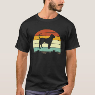 Vintage I Love My Pitbull Animal Pet Paw Dog Lover T-Shirt