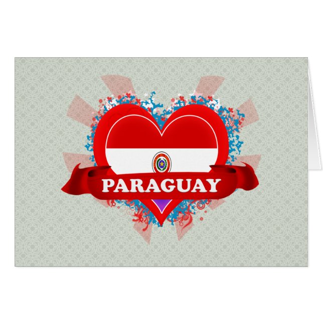 Vintage I Love Paraguay (Front Horizontal)