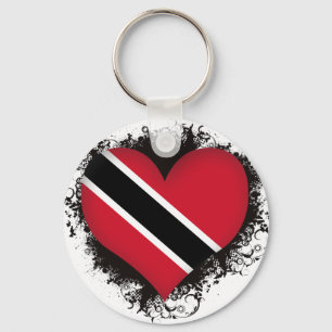 Vintage I Love Trinidad and Tobago Key Ring