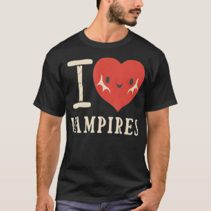 Vintage I Love Vampires  T-Shirt