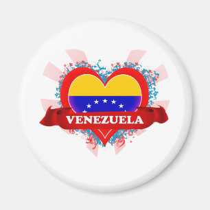 Vintage I Love Venezuela Magnet