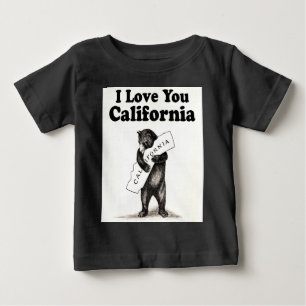 Vintage I Love You California Baby T-Shirt