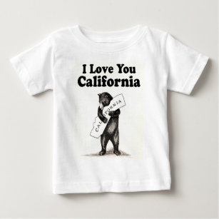 Vintage I Love You California Baby T-Shirt