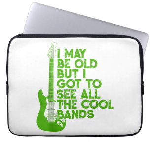 Vintage I May Be Old But I Got To See All The Cool Laptop Sleeve