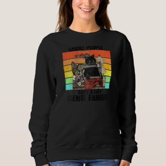 Vintage I Sew So I Don't Choke People Save Life Se Sweatshirt