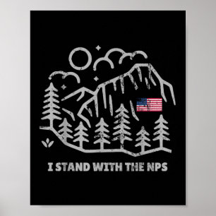 Vintage I Stand With The Nps Women’s Men  Poster