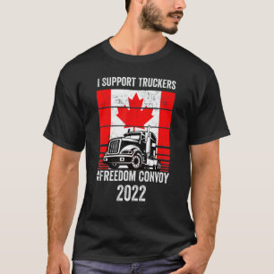 Vintage I Support Truckers Freedom Convoy 2022 T-Shirt