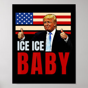Vintage Ice By Funny Trump _4 Poster