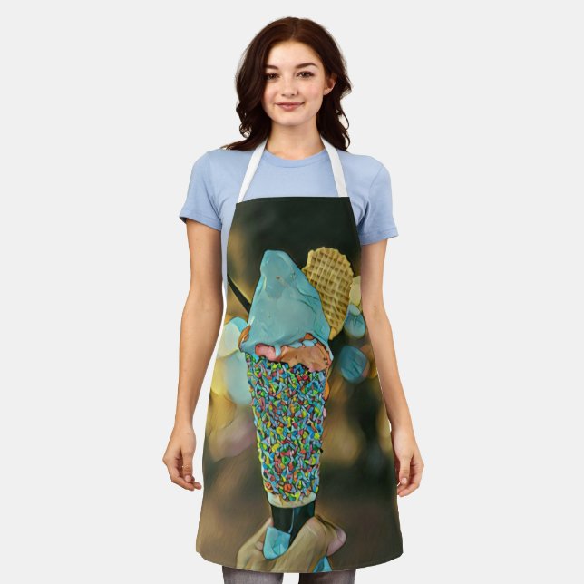 Vintage ice cream artwork apron (Worn)