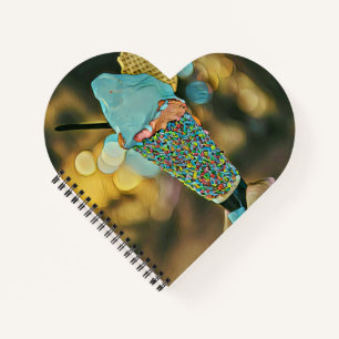 Vintage ice cream artwork notebook