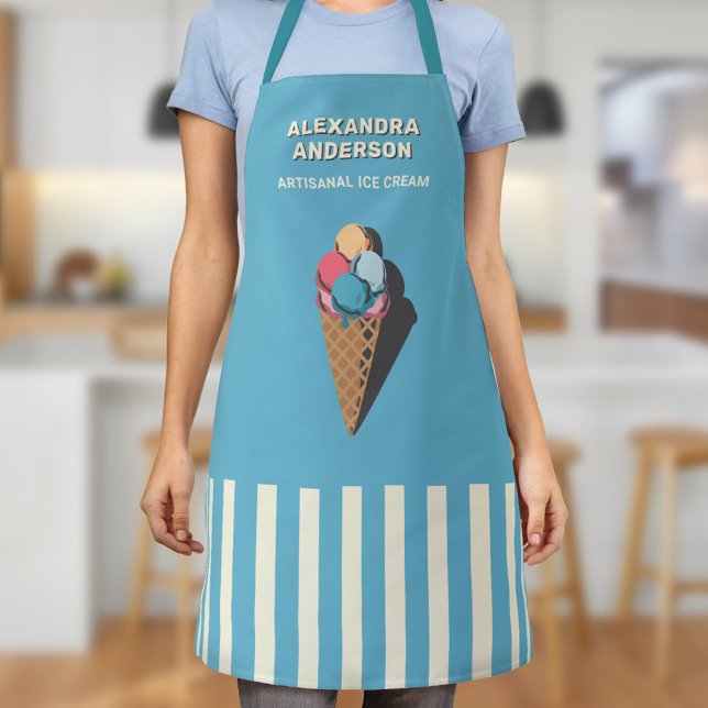 Vintage Ice Cream Cone Apron (Vintage Ice Cream Cone Apron)