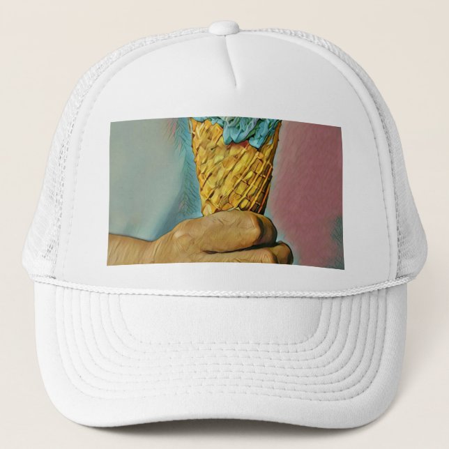 Vintage ice cream cone trucker hat (Front)