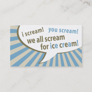 vintage ice cream punch card