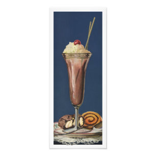 Vintage Ice Cream Shake, Whipped Cream & Cherry Photo Print