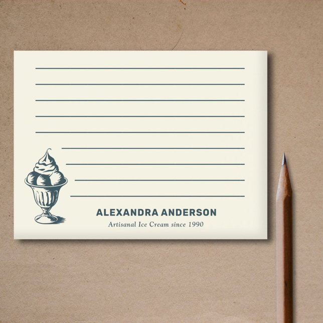 Vintage Ice Cream Sundae Post-it Notes (Vintage Ice Cream Sundae Post-it Notes)