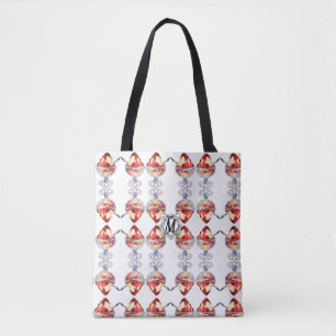 Vintage ice cream sundae tote bag