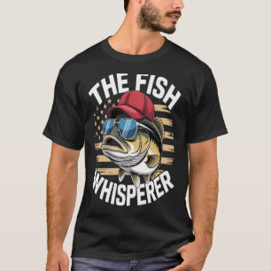 Vintage Ice Fishing Funny Lake Fishing Fisherman F T-Shirt