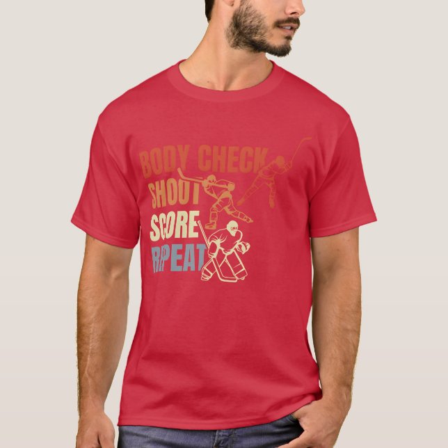Vintage Ice Hockey Quote family T-Shirt (Front)