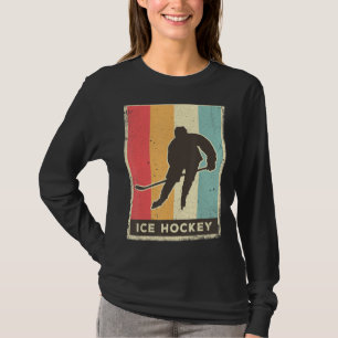 Vintage Ice Hockey Sport Retro Poster T-Shirt