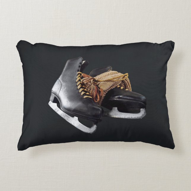 Vintage Ice Skates Decorative Cushion (Front)