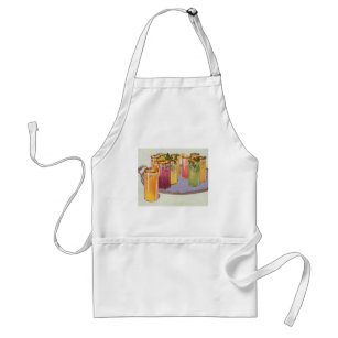 Vintage Iced Drinks on a Tray Standard Apron