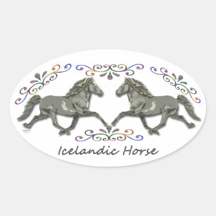 Vintage  Icelandic Oval Sticker