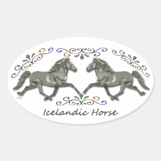 Vintage  Icelandic Oval Sticker