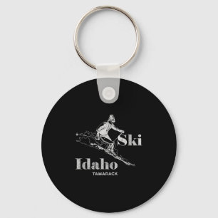 Vintage Idaho Tamarack Skiing Tee  Key Ring