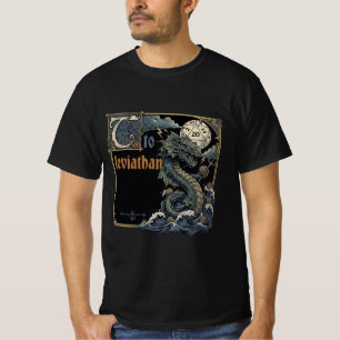 Vintage Illuminated Manuscript Leviathan DND T-Shirt