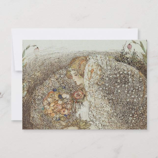 Vintage Illustration Annie French "The Bride"  (Front)