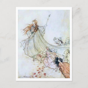 Vintage Illustration by Arthur Rackham Titania Postcard