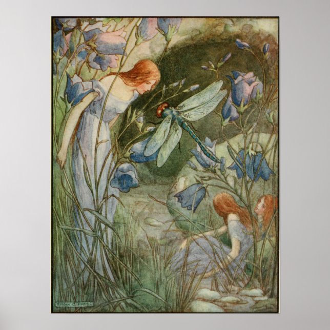 Vintage Illustration by Frank C. Pape Poster (Front)