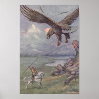 Vintage Illustration by Frank C. Pape "The Eagle"
