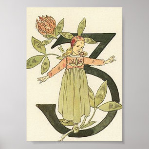 Vintage Illustration by Ottilia Adelborg Mini  Pos Poster