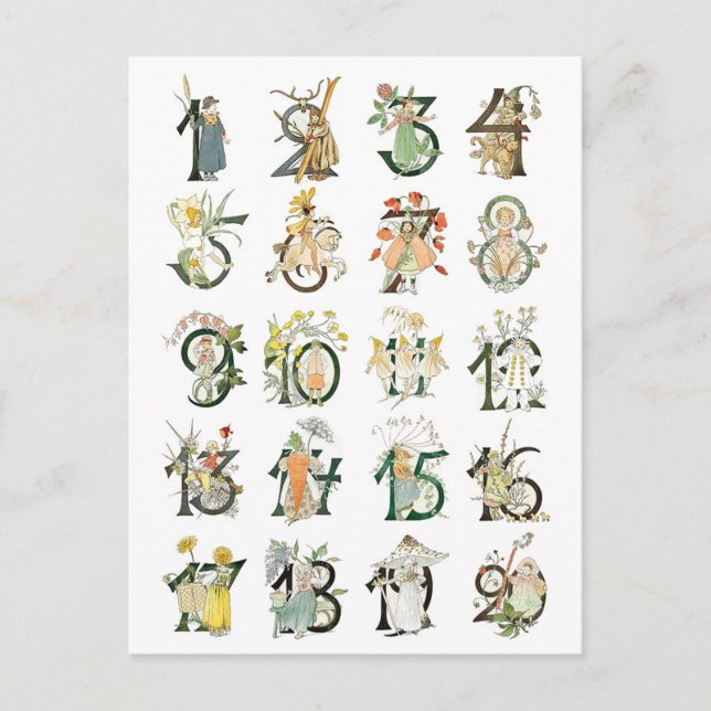 Vintage Illustration by Ottilia Adelborg  Postcard (Front)