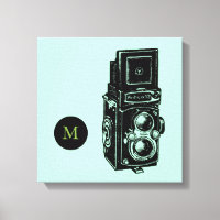 Vintage Illustration Camera 1 Monogram Canvas