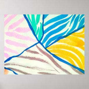 vintage illustration decorative seamless pattern w poster