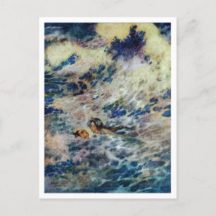 Vintage Illustration Edmund Dulac Little Mermaid Postcard