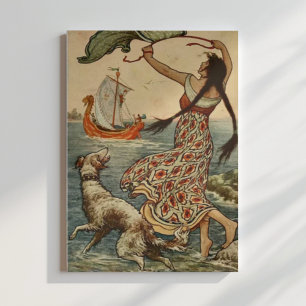 Vintage Illustration Frank C. Pape Poster