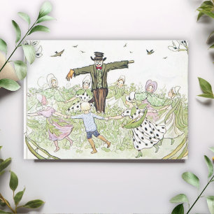 Vintage Illustration Little Lassie by Elsa Beskow Card